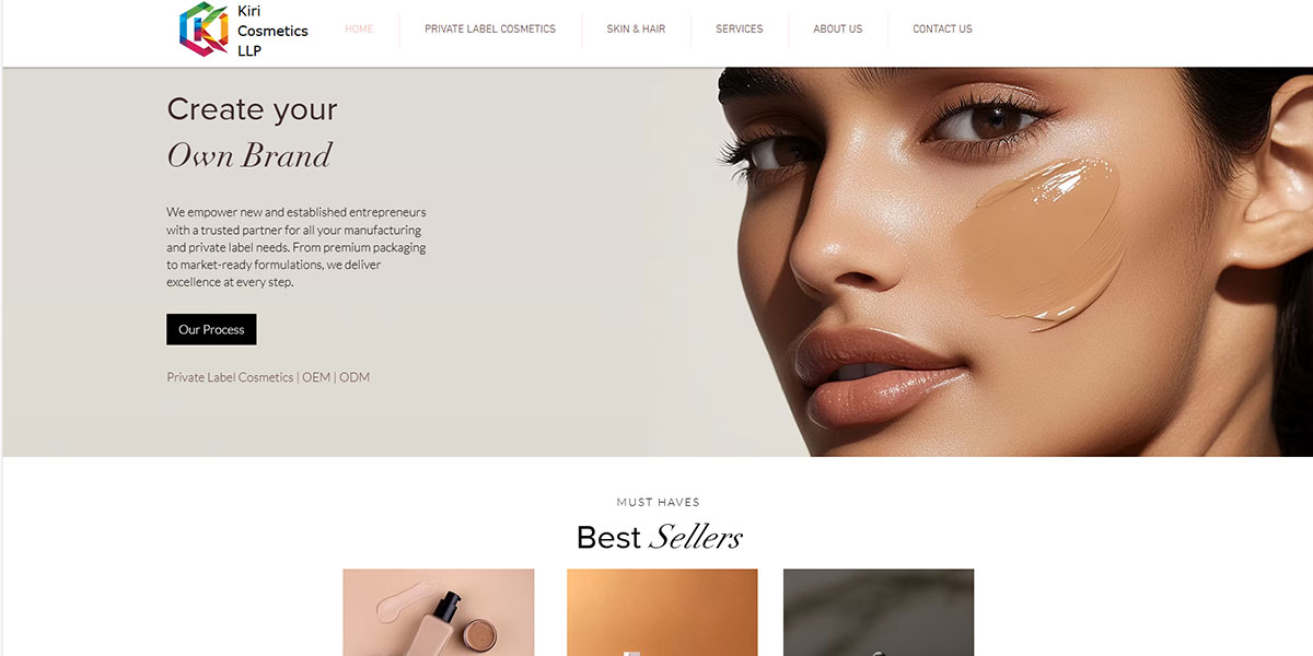 Private Label Cosmetics Manufacturers in India